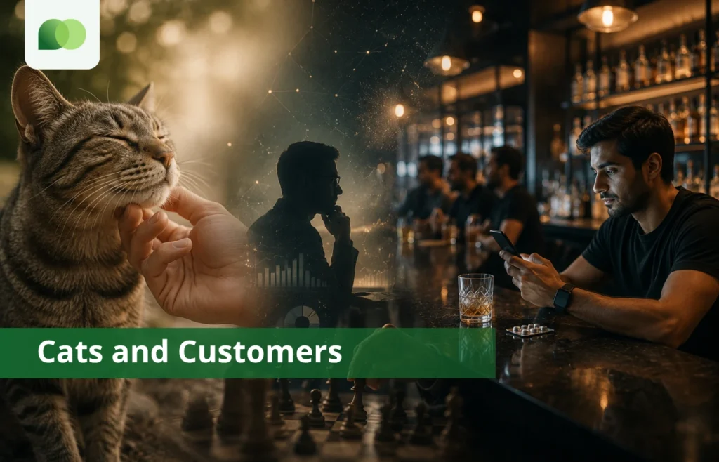 Cats and customers Green Screen Communication blog banner