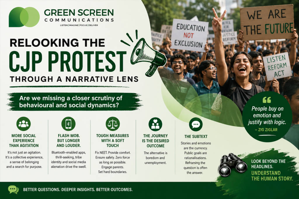 Relooking the CJP protest through a narrative lens